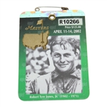 2002 Masters Tournament SERIES Badge #R10266 - Tiger Woods Winner