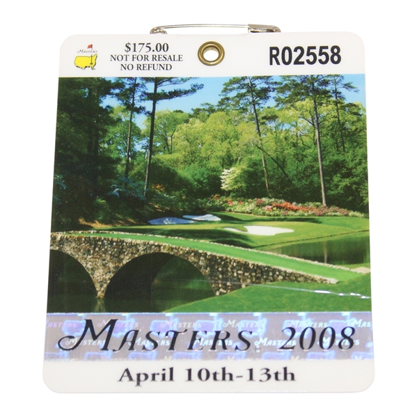 2008 Masters Tournament SERIES Badge #R02558 - Trevor Immelman Winner