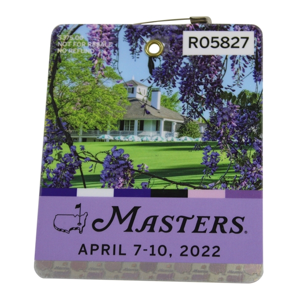 2022 Masters Tournament SERIES Badge #R05827 - Scottie Scheffler Winner
