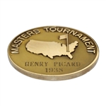 1938 Masters Tournament Champions 10k Gold Medal Presented to Henry Picard