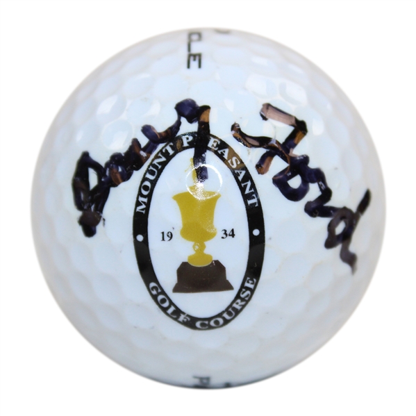 Doug Ford Signed Mount Pleasant Golf Course Logo Golf Ball - Site of 62 Eastern Open Win JSA ALOA
