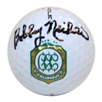Bobby Nichols Signed Columbus Country Club Logo Golf Ball - Site of 64 PGA Championship Win JSA ALOA