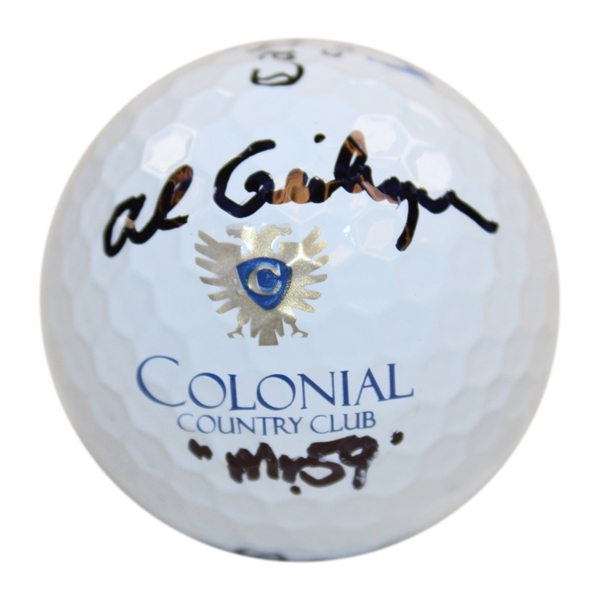 Al Geiberger Signed Colonial Country Club Logo Golf Ball with 'Mr. 59' JSA ALOA