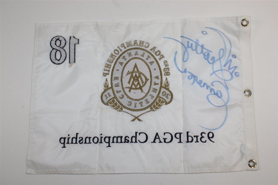 Scotty Cameron Signed 2011 PGA at Atlanta Athletic Club Embroidered Flag JSA ALOA
