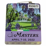 Scottie Scheffler Signed 2022 Masters SERIES Badge JSA ALOA