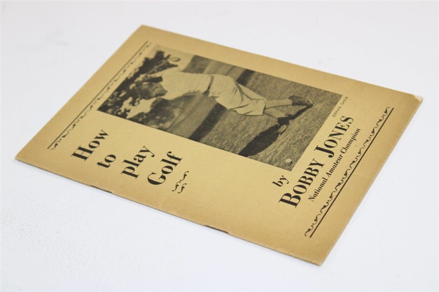 1929 'How To Play Golf' by Bobby Jones 1st Edition Booklet