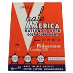 1942 Hale America National Open at Ridgemoor CC Program - Ben Hogan Winner