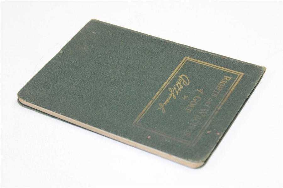 1935 Rights And Wrongs Of Golf By Bobby Jones