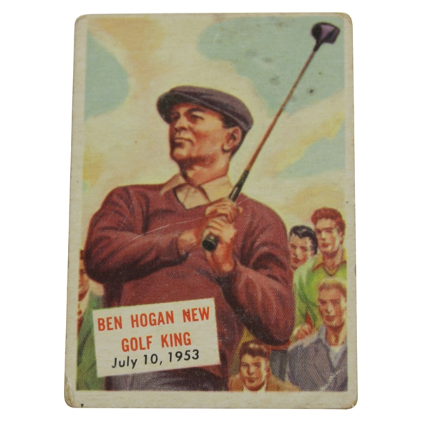 Ben Hogan New Golf King 1954 Topps Scoops #129 Golf Card