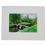 Augusta National Amen Corner Hogan Bridge Signed By Artist Water Color Print