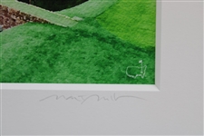 Augusta National Amen Corner Hogan Bridge Signed By Artist Water Color Print