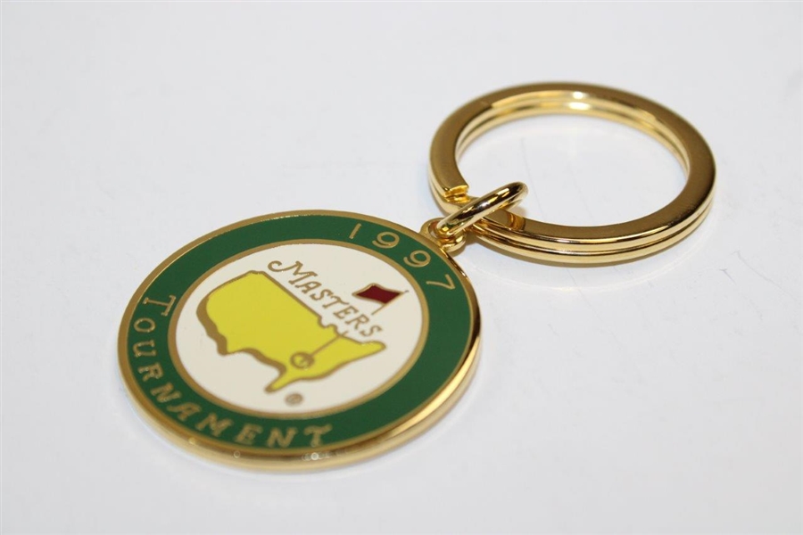 1997 Masters Keychain With Enamel Front Tiger's First Win