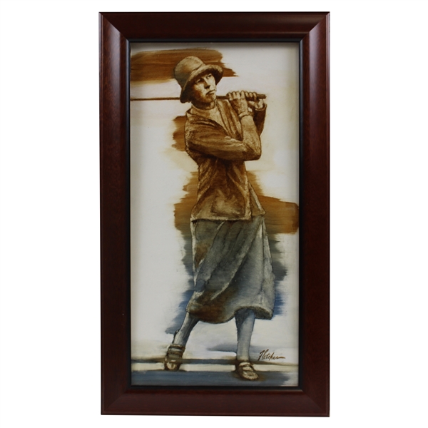 Original Oil on Panel Joyce Weathered Painting by Artist Robert Fletcher - Framed