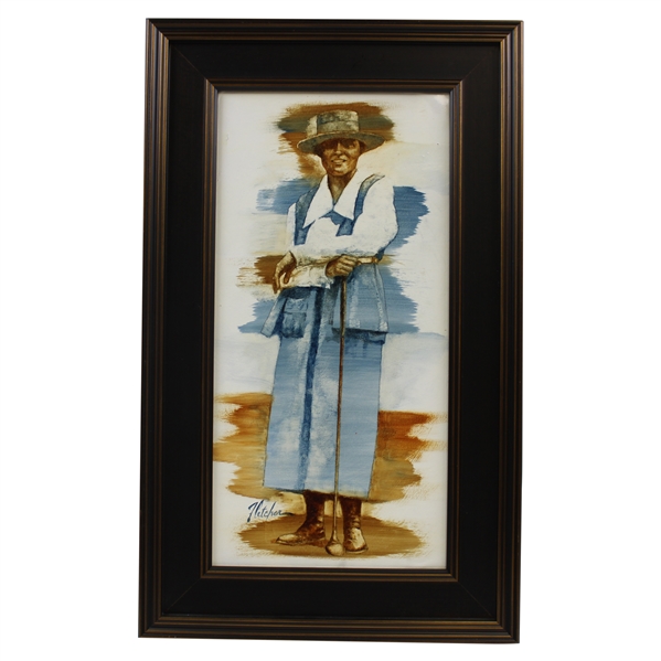 Original Oil on Panel Alexa Stirling Painting by Artist Robert Fletcher - Framed