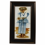 Original Oil on Panel Alexa Stirling Painting by Artist Robert Fletcher - Framed