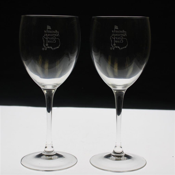 Pair of Augusta National Golf Club Member Wine Glasses