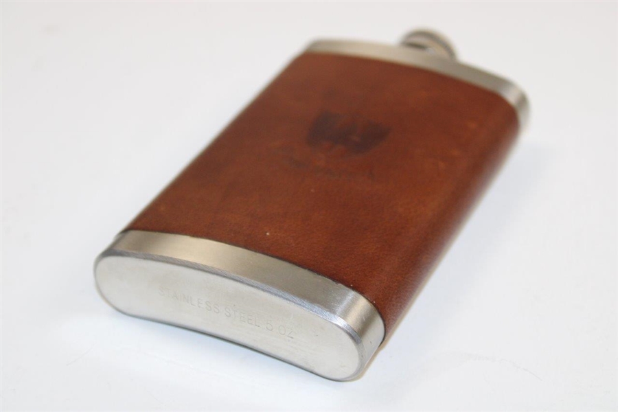 Pine Valley Golf Club Leather Whiskey Flask