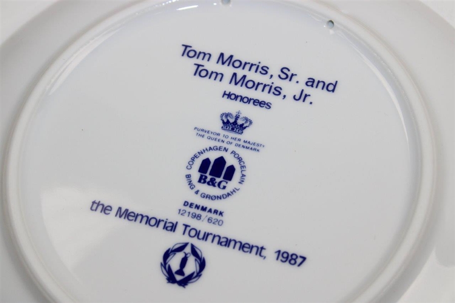 Old And Young Tom Morris Plate New In Box By Bing And Grondahl