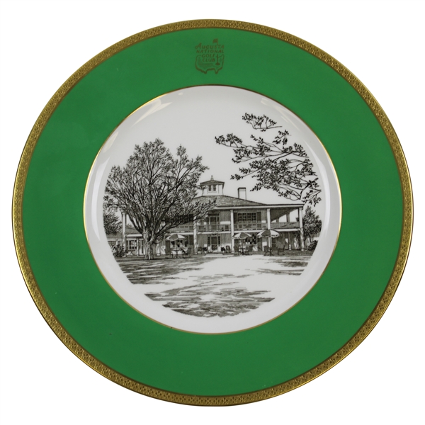 Augusta National Clubhouse Wedgwood Bone China Ltd Ed Plate #110 - Gifted to Bobby Jones Son Robert Tyre III