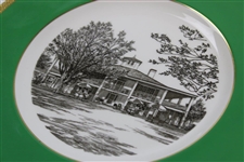 Augusta National Clubhouse Wedgwood Bone China Ltd Ed Plate #110 - Gifted to Bobby Jones' Son Robert Tyre III