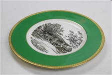 Augusta National Clubhouse Wedgwood Bone China Ltd Ed Plate #110 - Gifted to Bobby Jones' Son Robert Tyre III