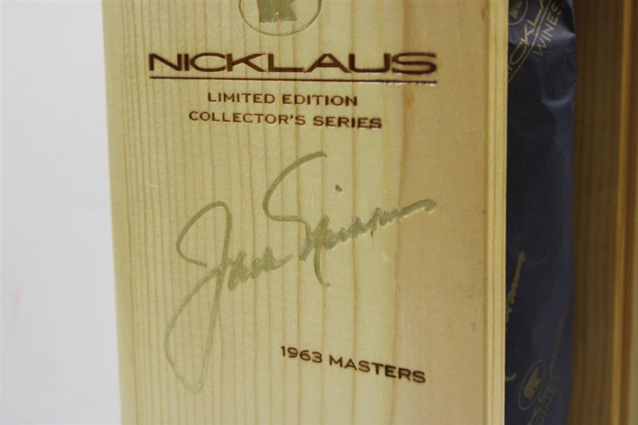 Jack Nicklaus 1963 Masters Champions Ltd Ed Wine Bottle in Original Box with COA