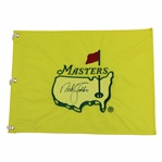 Nick Faldo Signed 1997 Masters Tournament Center Embroidered Flag JSA ALOA