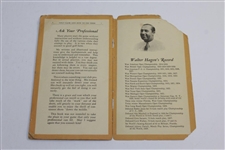 1929 'Golf Clubs and How To Use Them' Booklet by Waltern Hagen