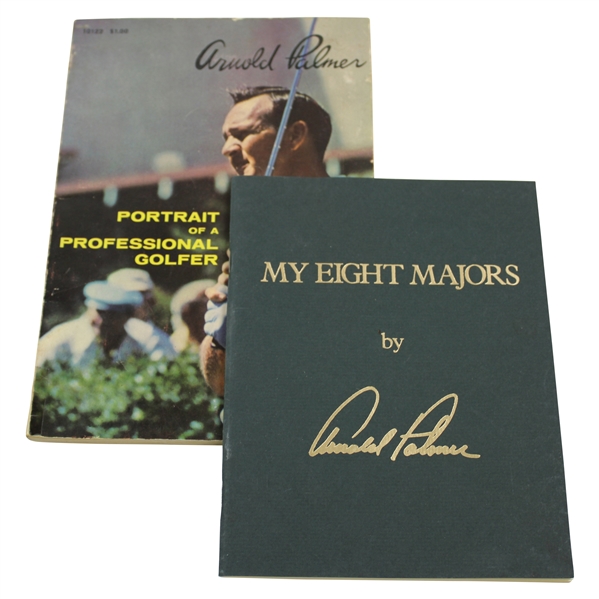 Arnold Palmer 1964 Book Portrait of a Professional Golfer & My Eight Majors Booklet
