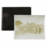 Original Rare Bobby Jones Teeing Off on Augusta National Construction Grounds Photo & Negative - 8th Fairway