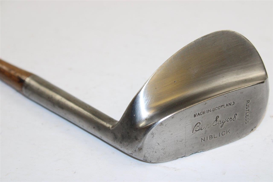 Ben Sayers Rustless Made in Scotland Niblick with Shaft Stamp