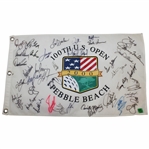 US Open Champs Signed 2000 US Open Pebble Beach Flag by 38 Champions Including Arnold Palmer! JSA ALOA