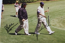 Tiger Woods & Butch Harmon Signed Original 1997 Masters Practice Rd Photo - April 8th JSA ALOA