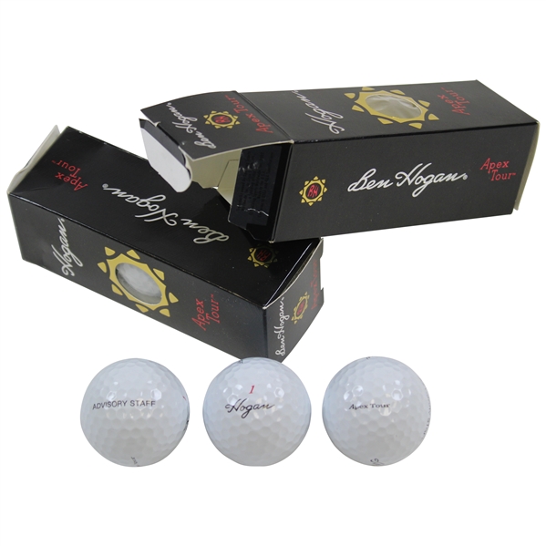 Two (2) Sleeves of Ben Hogan Apex Tour Advisory Staff Logo Golf Balls