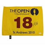 Louie Oosthuizen Signed 2010 The Open Championship at St. Andrews Flag JSA #V87402