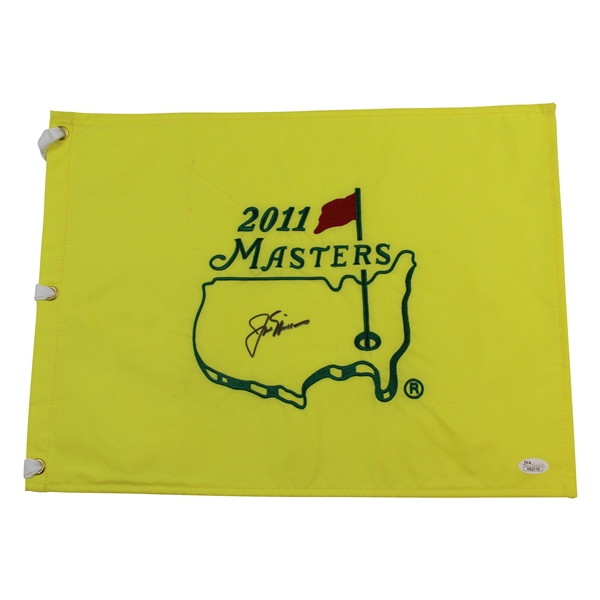 Jack Nicklaus Signed 2011 Masters Tournament Embroidered Flag JSA #Y62176