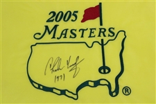 Charles Coody Signed 2005 Masters Tournament Embroidered Flag with '1971' JSA ALOA