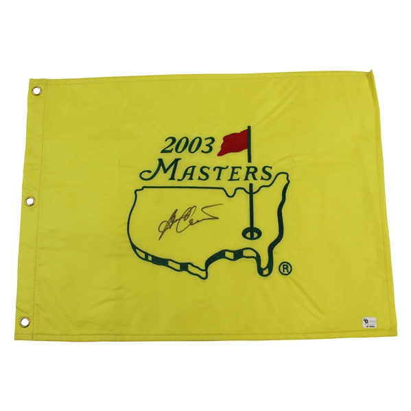 Ben Crenshaw Signed 2003 Masters Tournament Embroidered Flag JSA ALOA