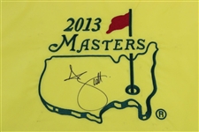 Adam Scott Signed 2013 Masters Tournament Embroidered Flag JSA ALOA