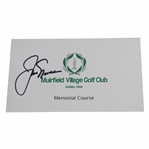 Jack Nicklaus Signed Muirfield Village GC Official Memorial Course Scorecard JSA ALOA