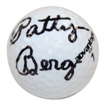 Patty Berg Signed Wilson Advantage 432 1 Logo Golf Ball JSA ALOA