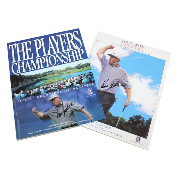 Hal Sutton Signed 2001 The Players Magazine & Pairing Sheet JSA ALOA