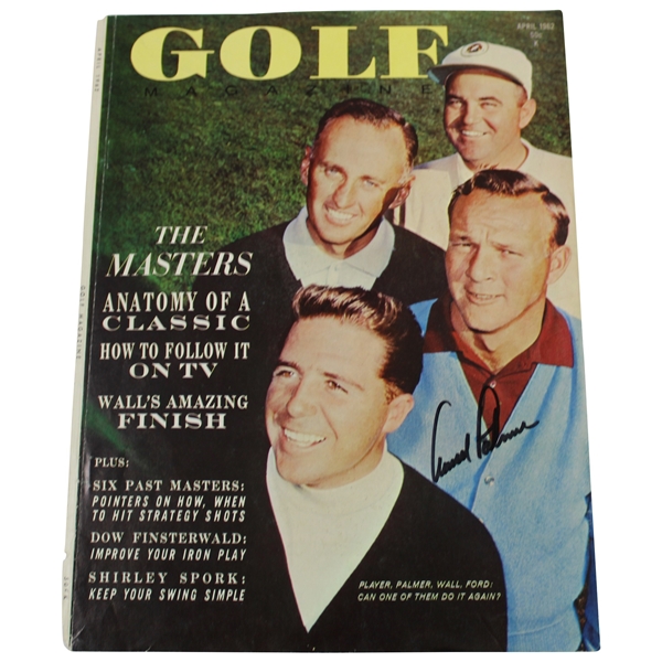 Arnold Palmer Signed Golf Magazine Cover April 1962 JSA ALOA