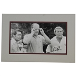 Arnold Palmer Signed Matted Photo of Palmer, Ford, Player JSA ALOA