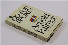 Arnold Palmer Signed Go For Broke Book To Brad JSA ALOA