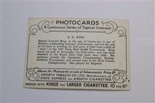S. L. King Ardath Tobacco Co. Photocards Card - Topical Interest