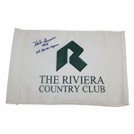 Hale Irwin Signed 1998 U.S Senior Open At The Riviera Country Club Embroidered Flag JSA ALOA