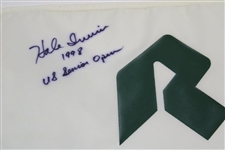Hale Irwin Signed 1998 U.S Senior Open At The Riviera Country Club Embroidered Flag JSA ALOA