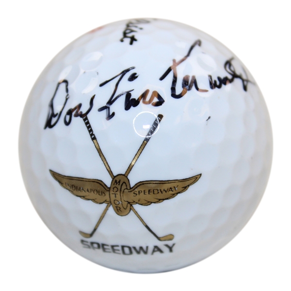 Dow Finsterwald Signed Indianapolis Speedway Logo Golf Ball - Site of 63 500 Festival Open Win JSA ALOA