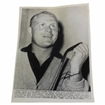 Jack Nicklaus Signed 1960 Masters Tournament Photo JSA ALOA